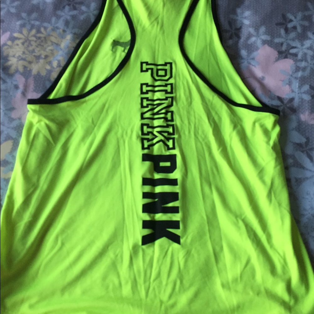 Pink active tank top
